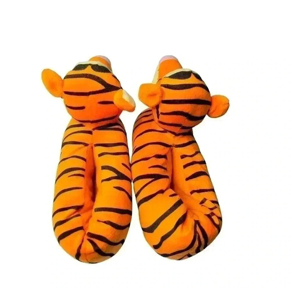 Disney Winnie The Pooh Tigger Plush Slippers Size Small (5-6)  Preowned - Picture 4 of 10